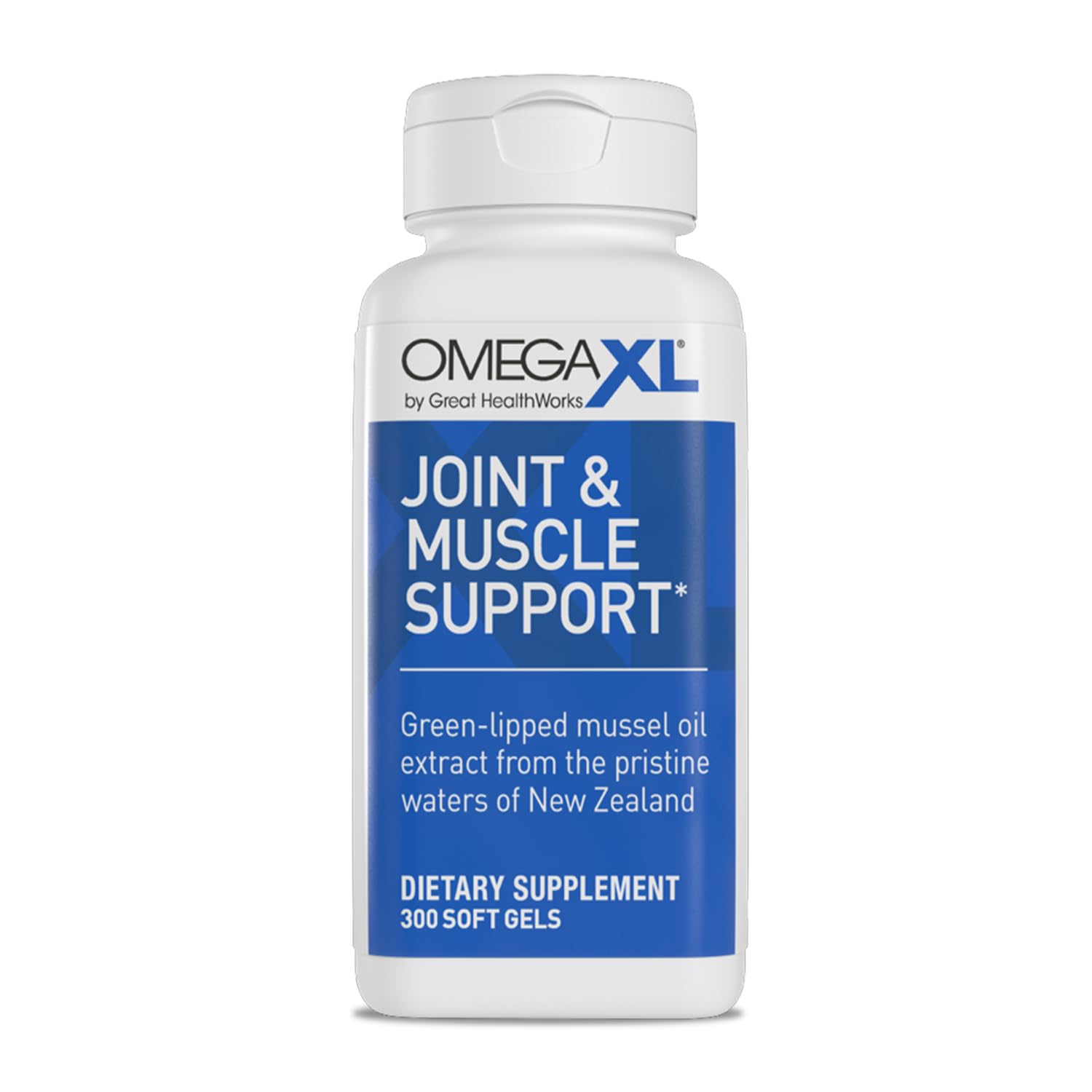 OmegaXL Joint Support Supplement - Natural Muscle Support, Green Lipped Mussel Oil, Soft Gel Pills, Drug-Free, 300 Count OmegaXL uk supplements