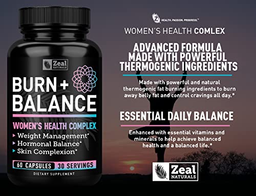 Zeal Naturals Weight Loss Support for Women + Daily Balance Vitmains (Iron, Vitamin D Zeal Naturals uk supplements