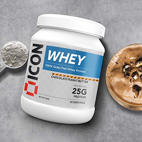 ICON Nutrition Whey Protein Powder 960g, 30 Servings - Chocolate Peanut Butter ICON Nutrition uk supplements