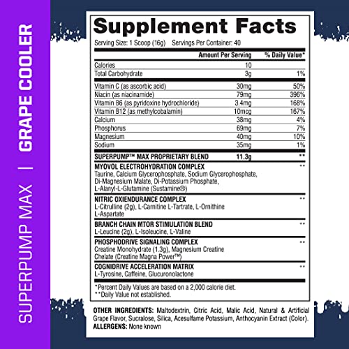 Gaspari Nutrition SuperPump MAX, The Ultimate Pre Workout Powder, Sustained Energy Gaspari Nutrition uk supplements