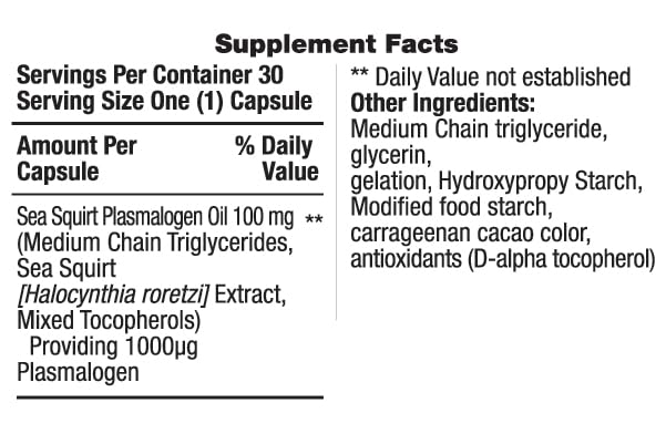 REMORY Plasmalogen Sea Squirt Supplement - Brain Health Supplement - 30 Days Supply REMORY uk supplements