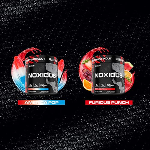 Noxious Extreme Nitric Oxide Booster Pump Pre-Workout Powder | Endurance and Muscle KILLER LABZ uk supplements