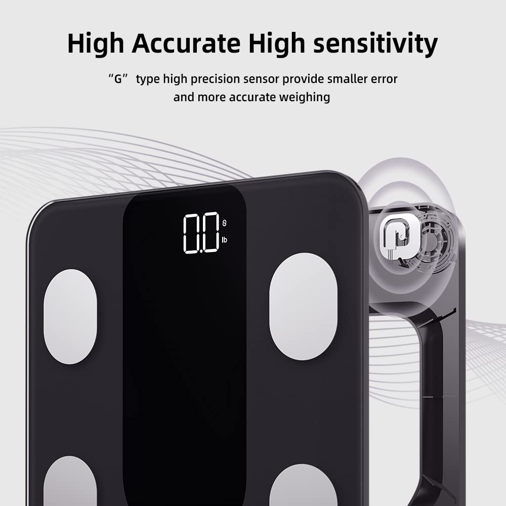 RunSTAR Smart Scale for Body Weight, Digital Bathroom Scale BMI Weighing Body Fat Scale runstar uk supplements