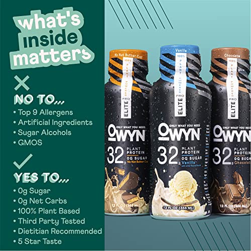 OWYN Only What You Need Pro Elite Vegan High Protein Keto Shake, 32g Protein OWYN Only What You Need uk supplements