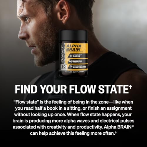 ONNIT Alpha Brain Nootropic Capsules for Men & Women, IGEN Non-GMO Tested Memory, Focus & Mental Clarity, with L-Theanine and Vitamin B6, 90 Count Each, Pack of 4 (360 Capsules) ONNIT uk supplements