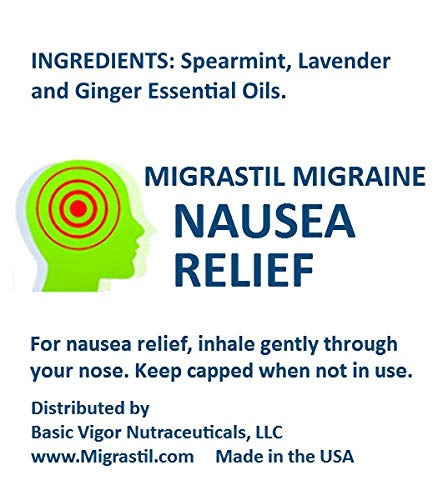 Basic Vigor Migrastil Inhaler (Pack of 2) - Pocket Size Aromatherapy Inhaler for Queasiness Basic Vigor uk supplements