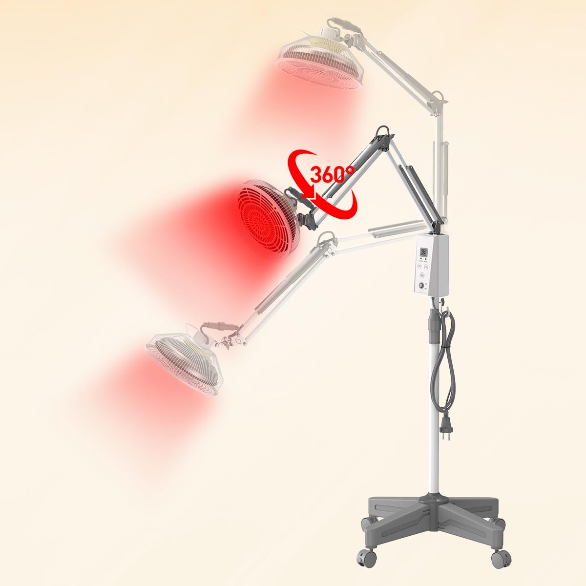 TDP and Infrared Red Light Therapy with Base, 2 in 1 Infrared Heat Lamp Device with 275W Bulb YUNCHI uk supplements