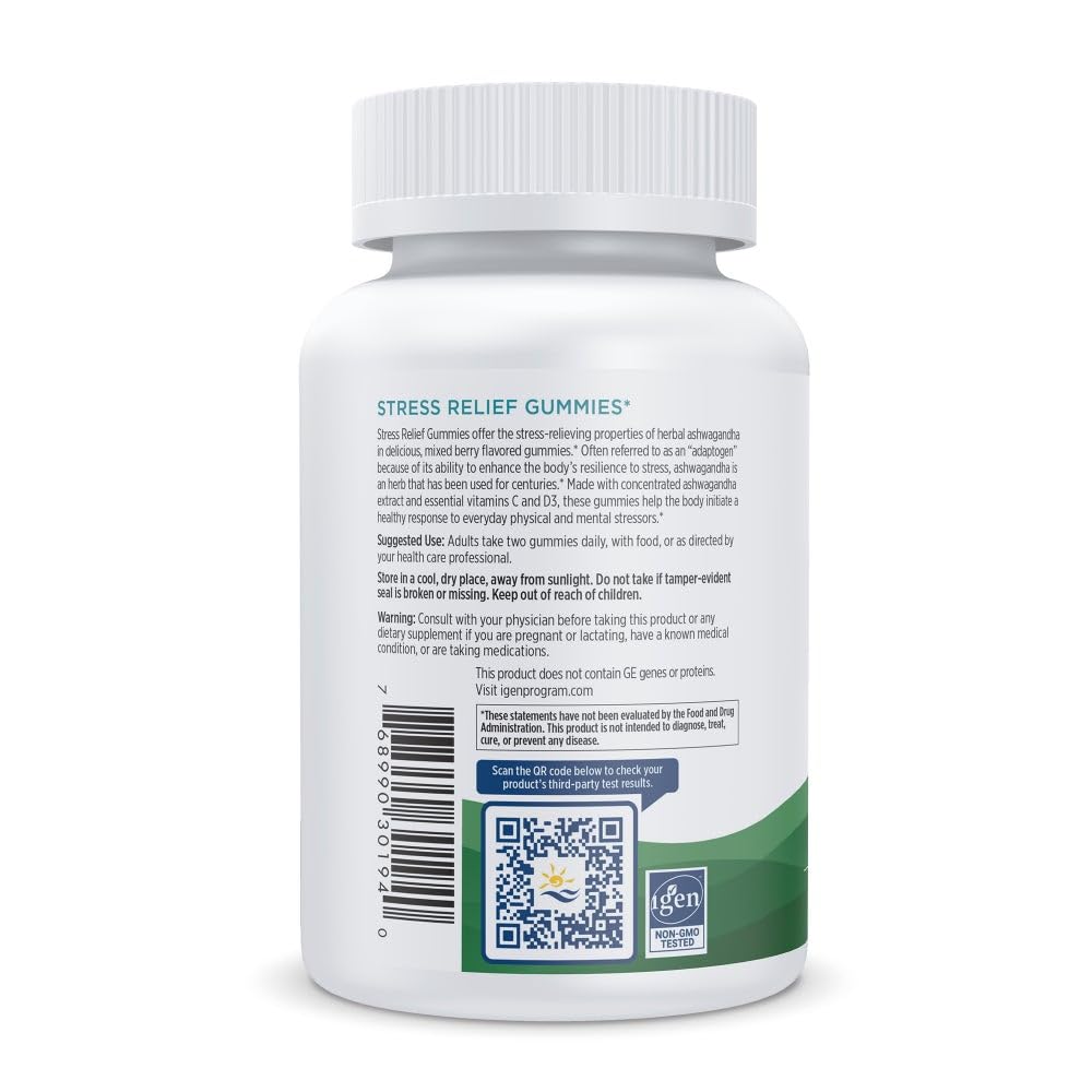 Nordic Naturals Stress Relief Gummies, Mixed Berry, 40 Gummy Supplements, Supports Daily Mood and Immune System Health, Non-GMO, Vegetarian, 20 Servings Nordic Naturals uk supplements