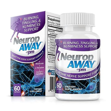 NeuropAWAY Nerve Support PM | 60 Capsules NeuropAWAY uk supplements