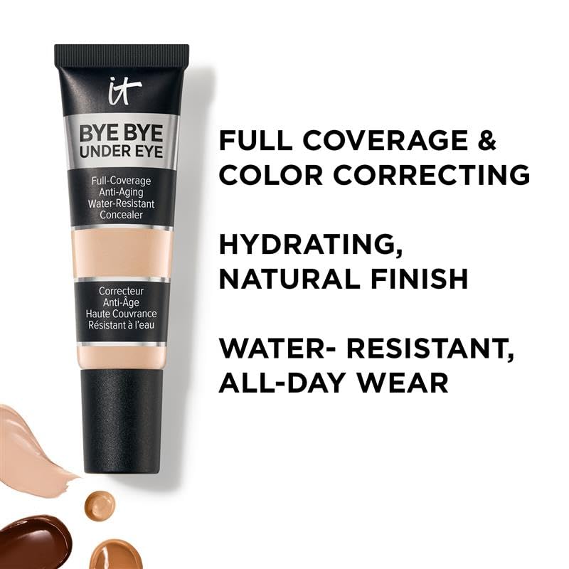 IT Cosmetics Bye Bye Under Eye Concealer (Light Nude) - Water-Resistant, Full Coverage Brightening Concealer For Dark Circles, Fine Lines, Redness & Discoloration, Anti-Aging, 24H Wear - 0.4 fl oz IT Cosmetics uk supplements