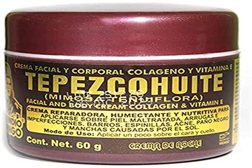 Collagen & Vitamin E Tepezcohuite Cream Del Indio Papago uk supplements