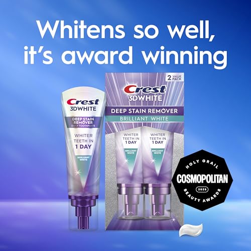 Crest 3DWhite Brilliance Deep Stain Remover Brilliant White Toothpaste - 3.1oz/2pk Crest uk supplements