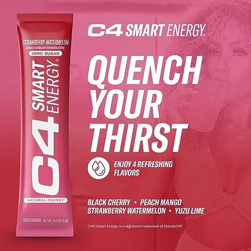 C4 Smart Energy Powder Stick Packs - Sugar Free Performance Fuel & Nootropic Brain Cellucor uk supplements
