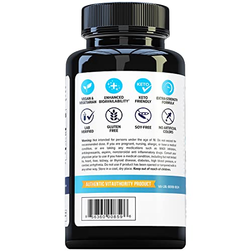 Vitauthority Extra Strength Berberine with Ceylon Cinnamon High Absorption Vitauthority uk supplements