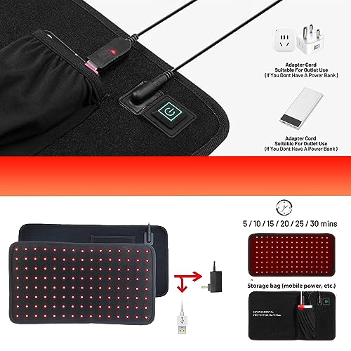 Red Light Therapy Infrared Light Therapy for Muscle Pain Relief and Inflammation Red Light Therapy Belt DYUF uk supplements
