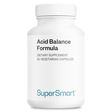 Supersmart Acid Balance Formula (Advanced Complex) - with Zinc L-Carnosine, Slippery Elm Extract, Licorice Root | Non-GMO & Gluten Free - 90 Vegetarian Capsules Supersmart uk supplements