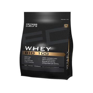 Fitness Culture Whey Bio 100 Whey Protein Powder with Pre and Pro Biotics Raspberry Flavour My Store uk supplements