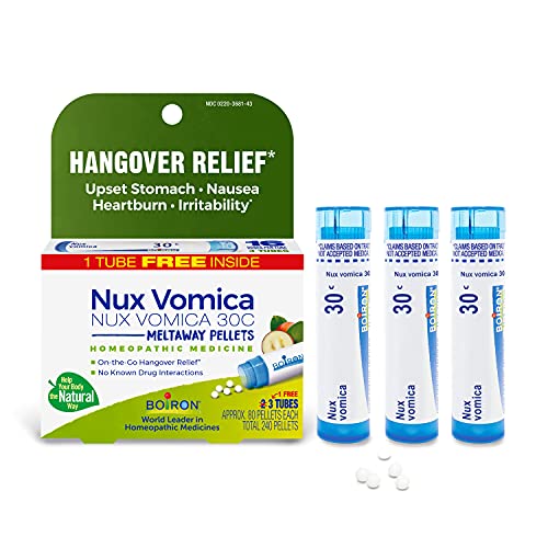 Boiron Nux Vomica 30C Homeopathic Medicine for Hangover Relief, Upset Stomach, Nausea Boiron uk supplements