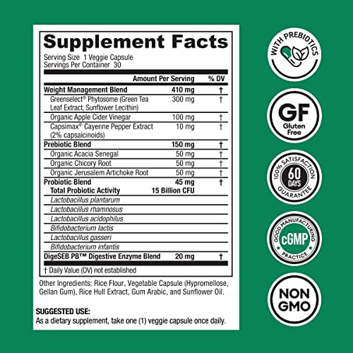Physician's CHOICE Probiotics for Weight Management & Bloating- 6 Probiotic Strains Physician's CHOICE uk supplements