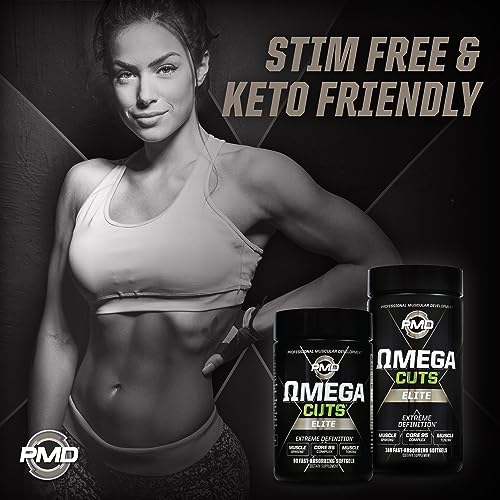 PMD Sports Omega Cuts Elite Fat Loss-Muscle Defining Formula - Omega Fatty Acids PMD uk supplements