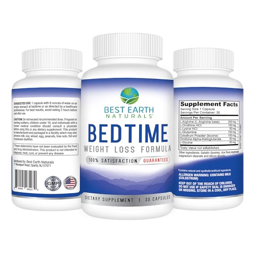 Best Earth Naturals Bedtime Weight Loss Supplement - Helps Boost Metabolism Best Earth Naturals uk supplements