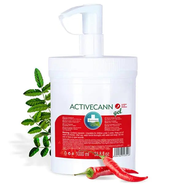 Annabis ACTIVECANN Natural Vegan Joint & Muscle Warming Gel with Organic Hemp - Quick Absorbing - Non-Sticky - Neck and Back, Elbows and Knees, Muscles and Joints Annabis uk supplements