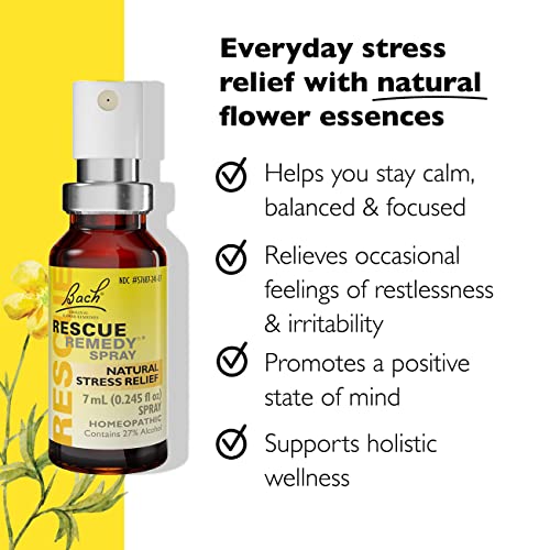 Day & Night Bundle, Bach RESCUE REMEDY Spray, Natural Stress Relief [and] RESCUE SLEEP Spray RESCUE uk supplements