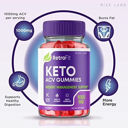 rize labs (2 Pack) RetroFit Keto Gummies - Retro Fit ACV for Advanced Weight Loss rize labs uk supplements