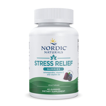 Nordic Naturals Stress Relief Gummies, Mixed Berry, 40 Gummy Supplements, Supports Daily Mood and Immune System Health, Non-GMO, Vegetarian, 20 Servings Nordic Naturals uk supplements