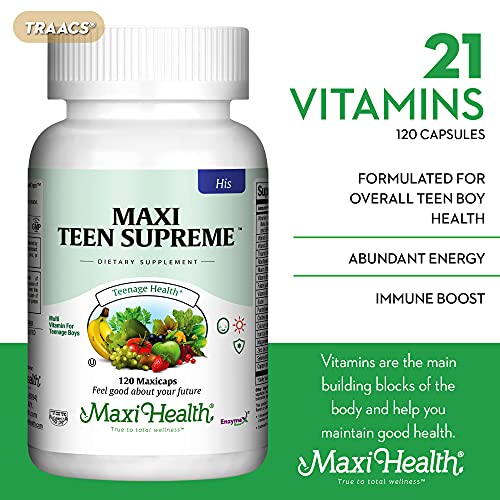 Maxi Health Teen Supreme HIS Vitamins for Teen Boys (120) - Teen Multivitamin for Young Maxi Health uk supplements