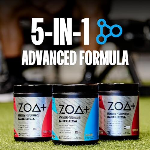 ZOA Pre-Workout Powder Bundle, All Flavors - 75 Servings (3-Pack) ZOA uk supplements