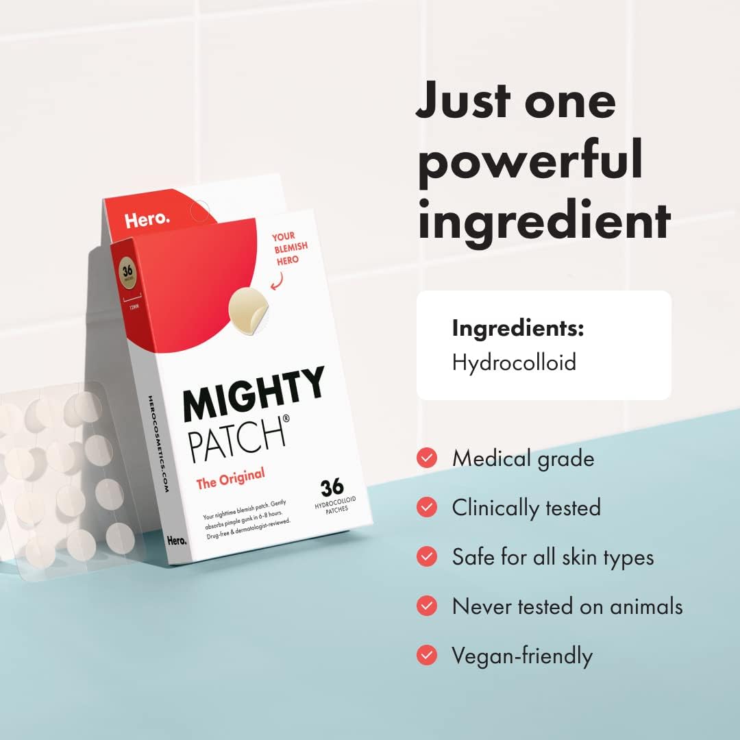 Mighty Patch Original from Hero Cosmetics - Hydrocolloid Acne Pimple Mighty Patch uk supplements