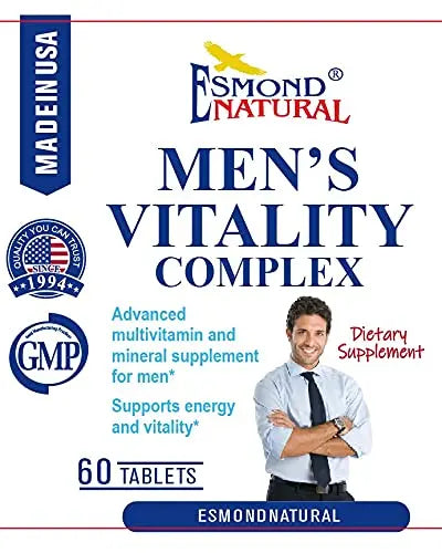 Esmond Natural: Men's Vitality Complex (Advanced Multivitamin and Mineral Supplement for Men. Supports Energy and Vitality) Esmond Natural uk supplements