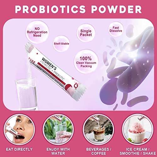 Probiotics for Women Probiotic Powder Supplement - Prebiotics and Probiotics for Weight Loss NATURE TARGET uk supplements