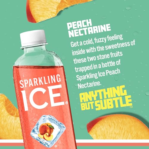 Sparkling Ice, Peach Nectarine Sparkling Water, Zero Sugar Flavored Water, with Vitamins Sparkling ICE uk supplements