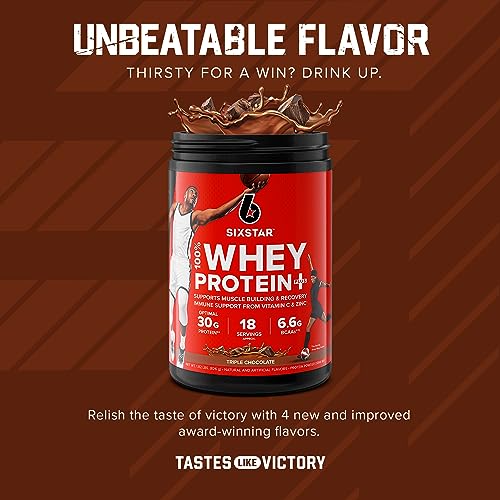 Six Star Elite Series 100% Whey Protein Plus Triple Chocolate 1.8lbs US Six Star uk supplements