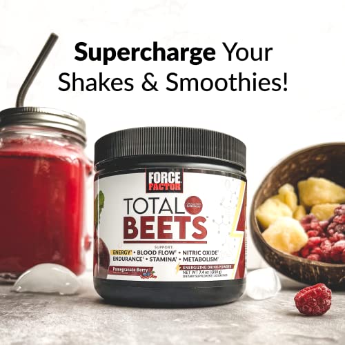 Force Factor Total Beets Energy Drink Mix, Superfood Beet Root Powder with Nitrates Force Factor uk supplements