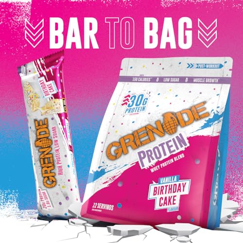 Grenade Protein Powder, Whey Protein Blend with 30g Protein per Serving, High Protein, Low Sugar Grenade uk supplements