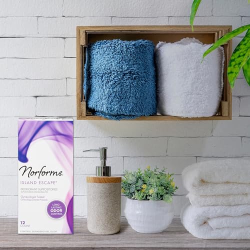 Norforms Feminine Deodorant Suppositories, Long Lasting Odor Control, Tropical Splash Scent Norforms uk supplements