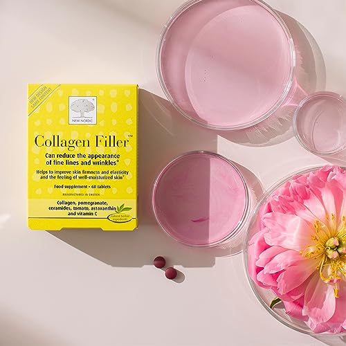 New Nordic Skin Care Collagen Filler 60 Tablets - Reduce The Formation of Wrinkles with Marine Collagen New Nordic Ltd uk supplements