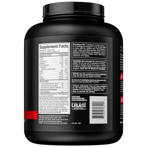 MuscleTech Whey Protein Powder | MuscleTech Nitro-Tech | Isolate & Peptides MuscleTech uk supplements