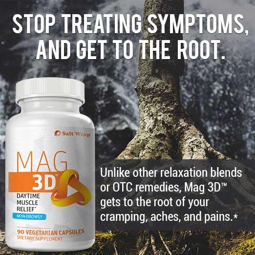SaltWrap Mag 3D – Daytime (Non-Drowsy) Leg Cramp & Muscle Relief Support - Natural SaltWrap uk supplements