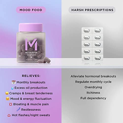 ZitSticka Mood Food: Gummy for Moody Skin + PMS Drama, Forest Berry Flavour ZitSticka uk supplements