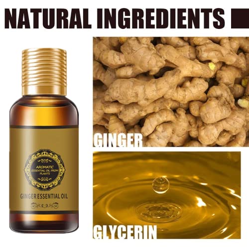 (2pc 60ml) Belly Drainage Ginger Oil, Slimming Tummy Ginger Oil, Ginger Oil Drainage Massage YG LianKai uk supplements