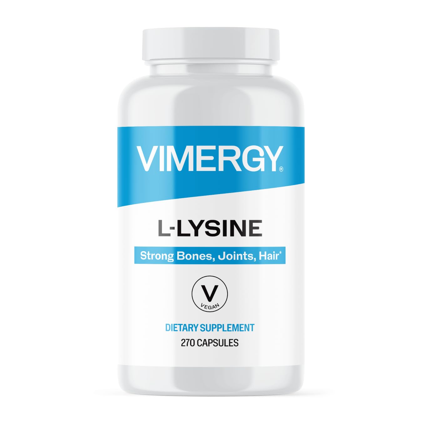Vimergy L-Lysine – Promotes Healthy Skin, Hair & Nails* – Supports Healthy Metabolism* – Vegan, Non-GMO & Gluten-Free – 270 Capsules Vimergy uk supplements