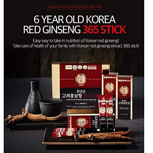 6 Years Red Ginseng 365 Stick Korea ginseng uk supplements