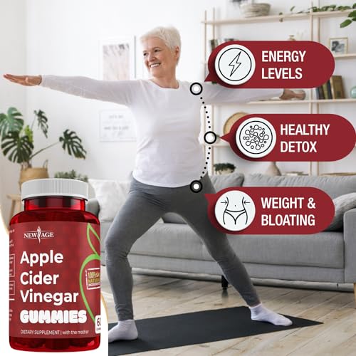 NEW AGE Apple Cider Vinegar Gummies 2-Pack - 120 Count - Immunity & Detox NEW AGE uk supplements