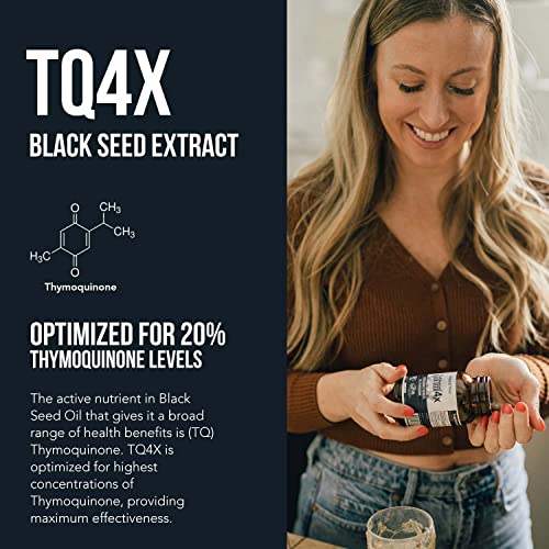 20% Thymoquinone Black Seed Oil Extract Capsules - TQ-Advanced 4X®: Highest Triquetra Health uk supplements