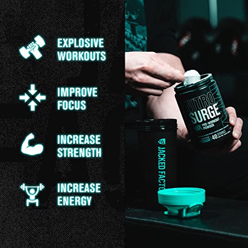 Jacked Factory Nitrosurge Max Nootropic Pre Workout Powder - Premium Pre Workout Jacked Factory uk supplements
